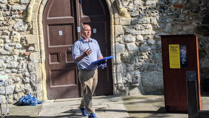Words Out Loud Reading in Priory Park a Sunny Success