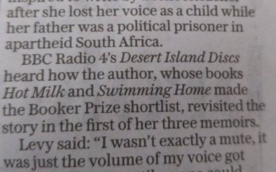 Levy tells how she found her voice in written word